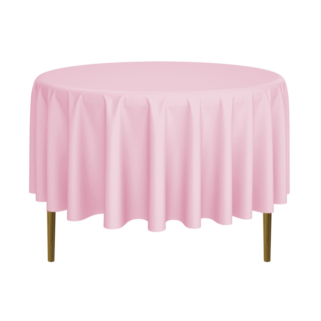Lann's Linens - Round Premium Tablecloth for Wedding / Banquet / Restaurant - Polyester Fabric Table Cloth